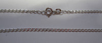 20" 1.8mm Solid .925 Sterling Silver Long Curb Light Pendant Chain Necklace 83118