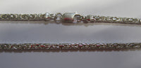 7" 3mm Large Solid .925 Sterling Silver Square Byzantine Chain Bracelet Jewelry Made in Italy 81830