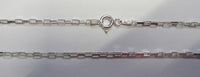 16" 1.7mm Solid 925 Sterling Silver Long Box Chain Necklace Made in Italy Jewelry 80017