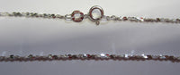 20" 1.5mm Solid .925 Sterling Silver Twist Serp Chain Pendant Chain Necklace 81215